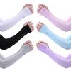 Unisex Ice Silk UV Protection Arm Sleeves: Breathable, Anti-UV Gloves for Cycling and Driving