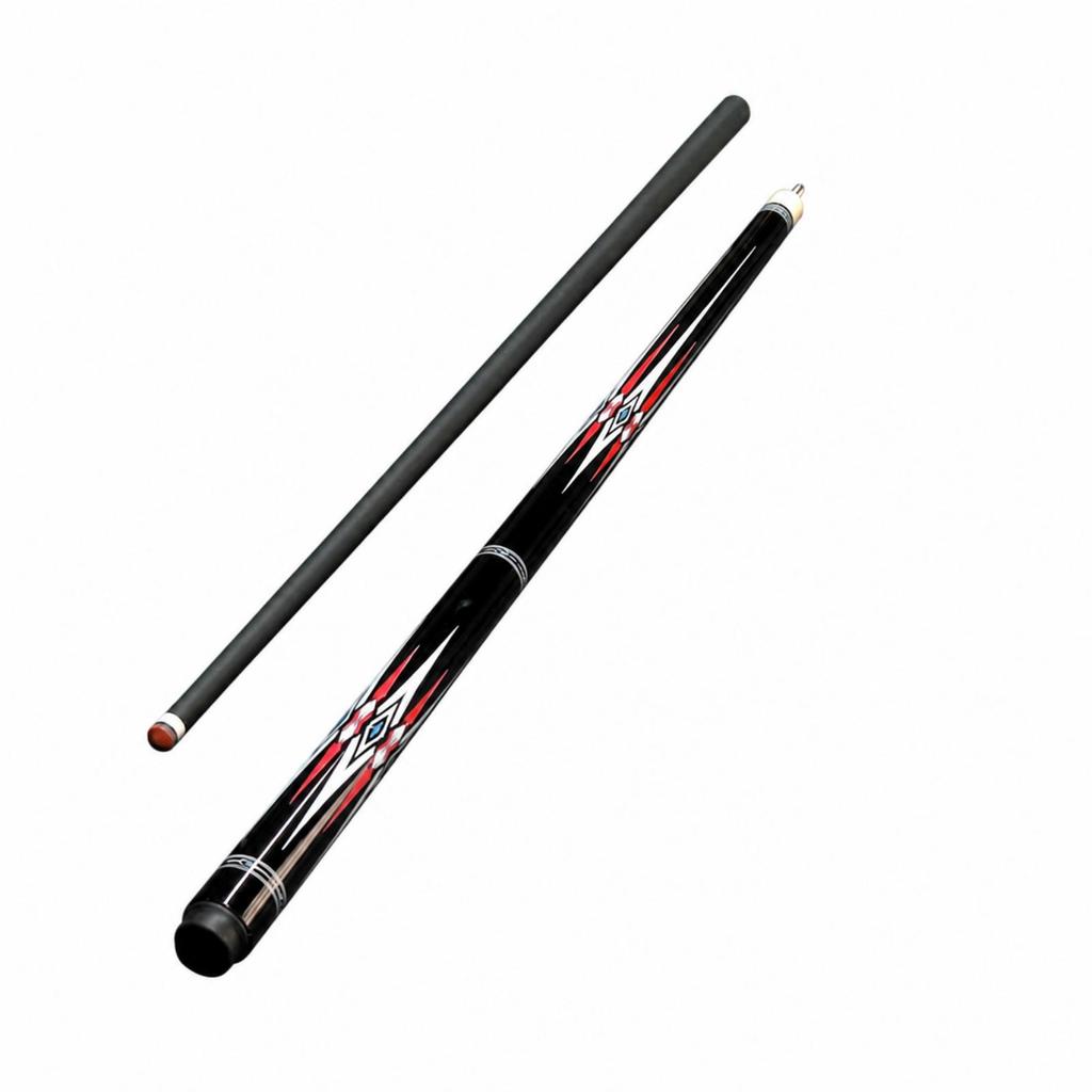 Two-Piece Pool Cue Modern Stick Graphic for Home Game Rooms