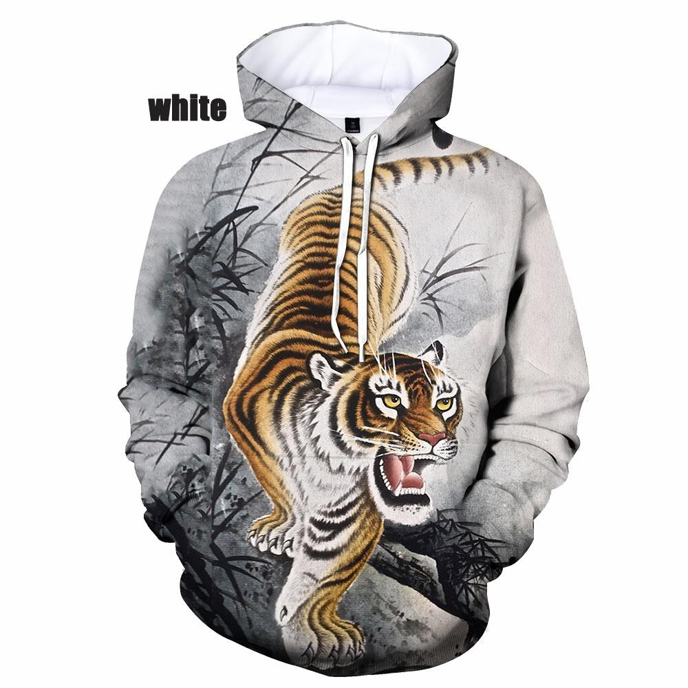 Модные мужские/женские пары с 3D-принтом Dreamy Tiger Hoodies Casual Sweatshirt