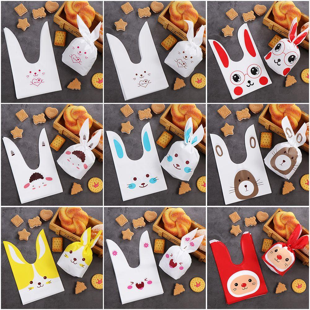Украшение Праздничные принадлежности Карман для хранения Упаковка для печенья Пасхальный кролик Конфетный пакет Пакеты для печенья с кроликом