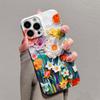 Яркая Цветочная Глянцевая Пленка Жесткий PC Чехол для Телефона для Google Pixel 7 7a 8 8a 9 9a Pro XL 5G