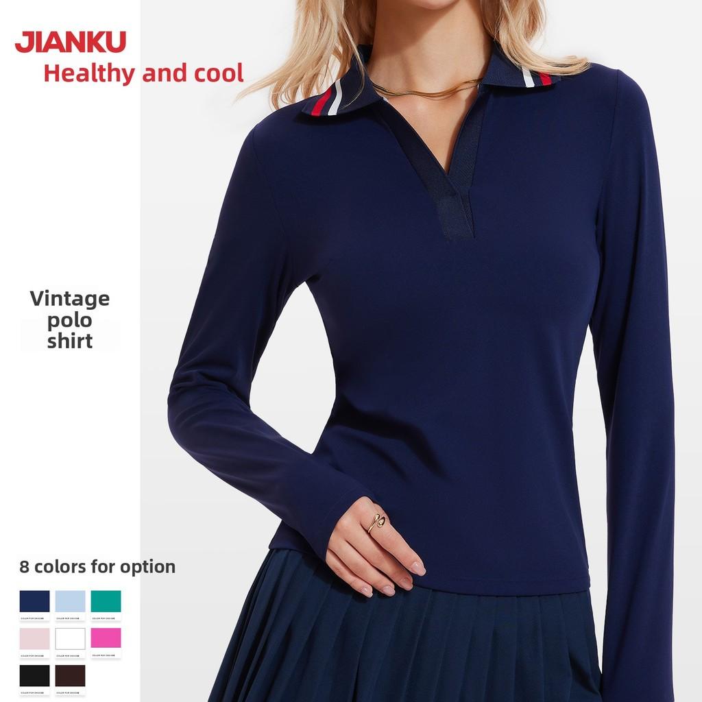 Womens Golf Polo Shirt With Breathable Spandex For Fitness And Running Activities