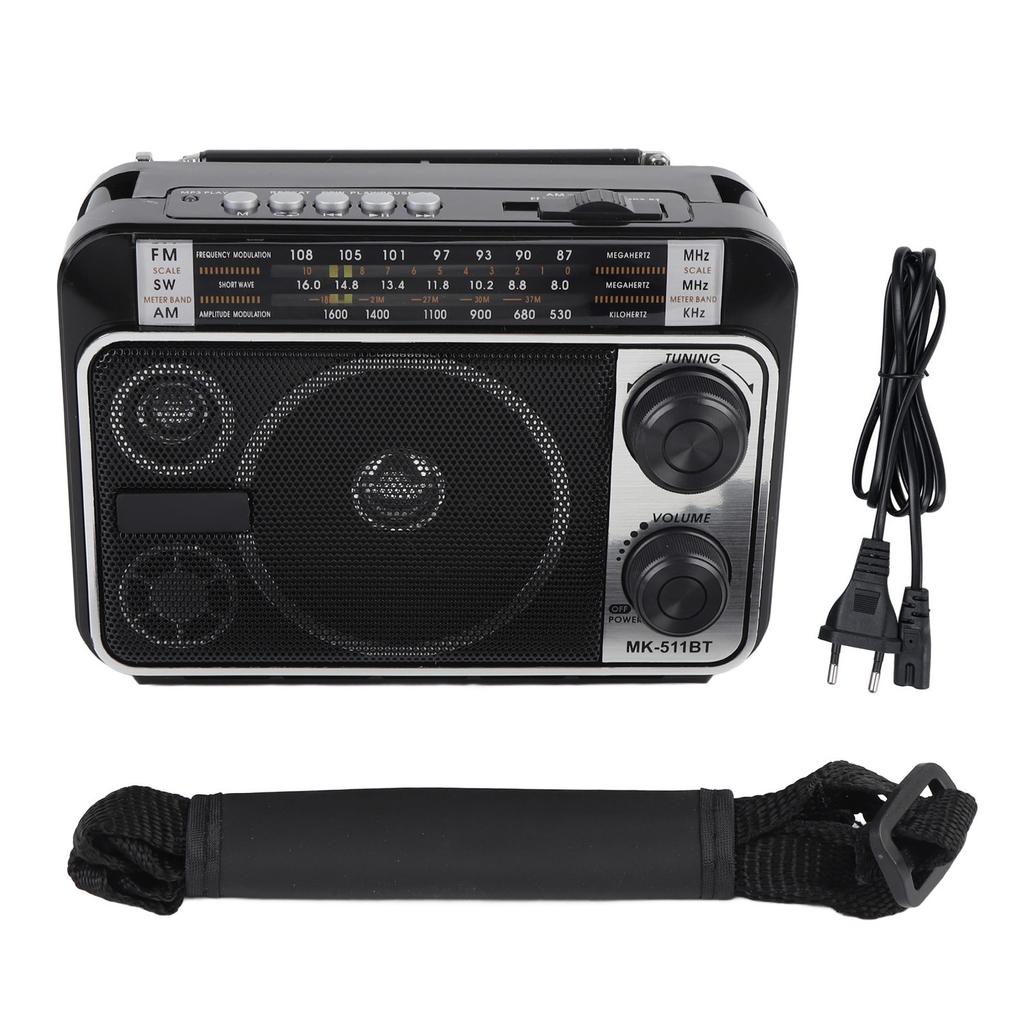Портативный ретро-радио с двойным источником питания FM AM SW ретро-радио Bluetooth-динамик для дома и улицы