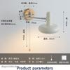Bauhaus Cream Wind Rocker Arm LED Wall Llight With Switch Bedside Wall Lamp Vintage Bedroom StudyTelescopic Folding Reading Lamp