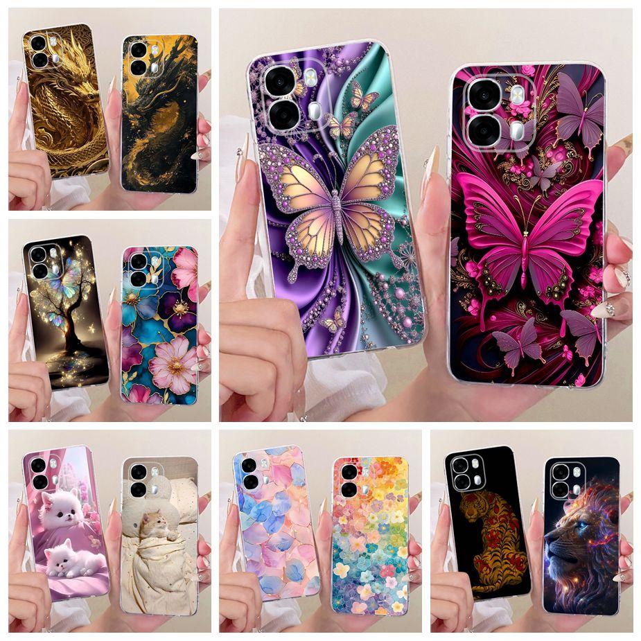 For Oppo A6s 5G Case CPH2789 Luxury Butterfly Painted Cover Soft Slim Phone Case For Oppo A6s 4G CPH2815 A 6s OppoA6s Funda Bags