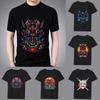 Мужская футболка черная с принтом, короткий рукав, круглый вырез, аниме, смешная серия "Дьявол", приталенная, для молодых мужчин, для поездок на работу, дышащая, мягкая, молодежная, рубашка, топ