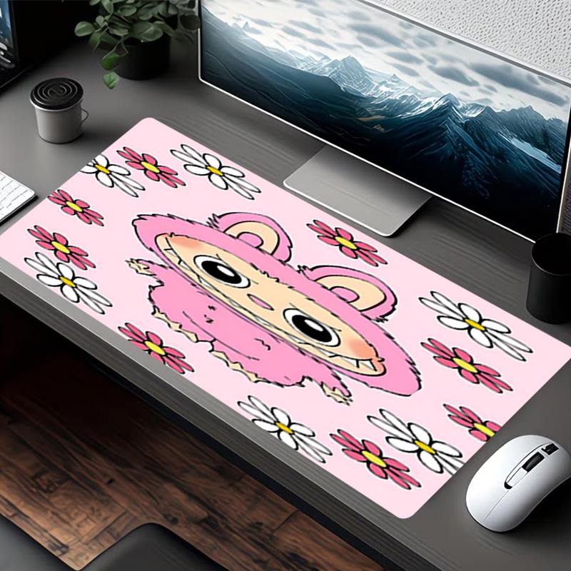 Labubu Print Mouse Pad, for Keyboard Pad Laptop PC Mat for Office Home Use, Desk Decor, Perfect Birthday Gift for Gamers