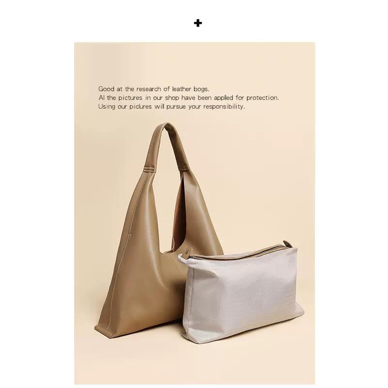 Простая сумка через плечо, большая вместимость, женская сумка из коровьей кожи, сумка-тоут из мягкой кожи подмышкой, большая сумка из натуральной кожи для женщин
