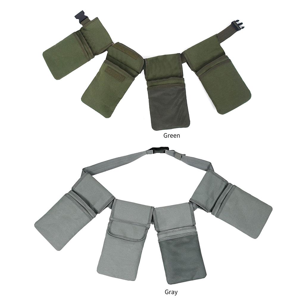 Холщовый пояс для садовых инструментов с 4 карманами, поясная сумка для инструментов, съемная поясная сумка для инструментов для женщин и мужчин, инструмент для электрика, сантехнический инструмент