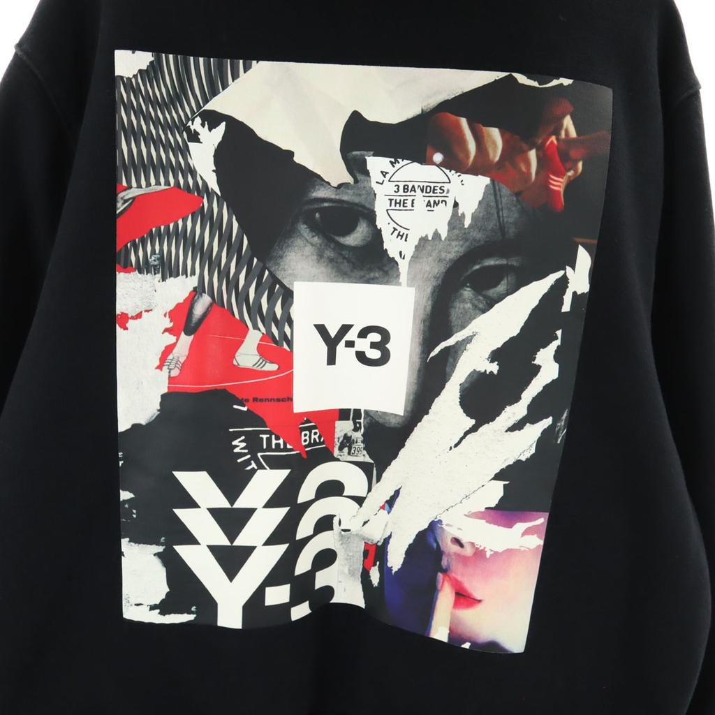 Y-3 20aw Свитшоты с длинным рукавом с принтом на спине M черный adidasxYohji Yamamoto Мужские Б/У