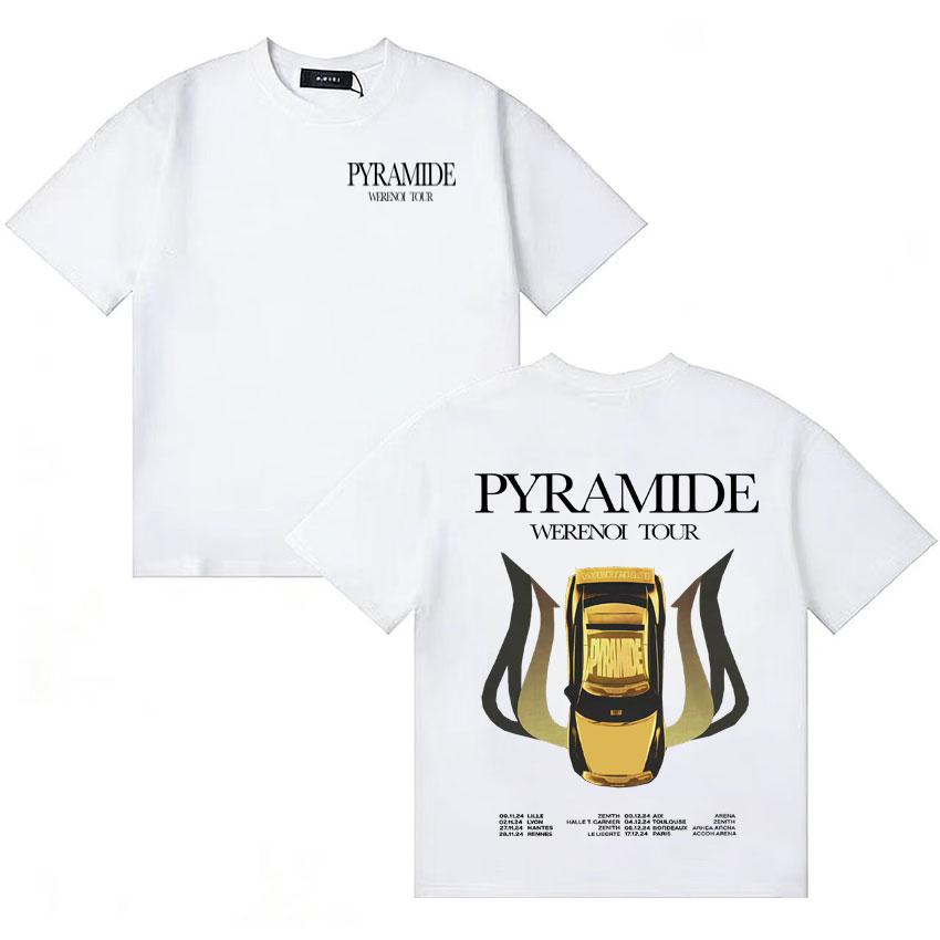 Rapper Werenoi Tour Pyramide Album Summer Harajuku Oversized Print Tshirts Unisexs Womens Retro Comfort Short Sleeve Clothes Unisex