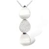 Les Trésors De Lily [L4599] - Silver Necklace 'Goddess' Silver White (rhodium-plated) - 40x10 Mm