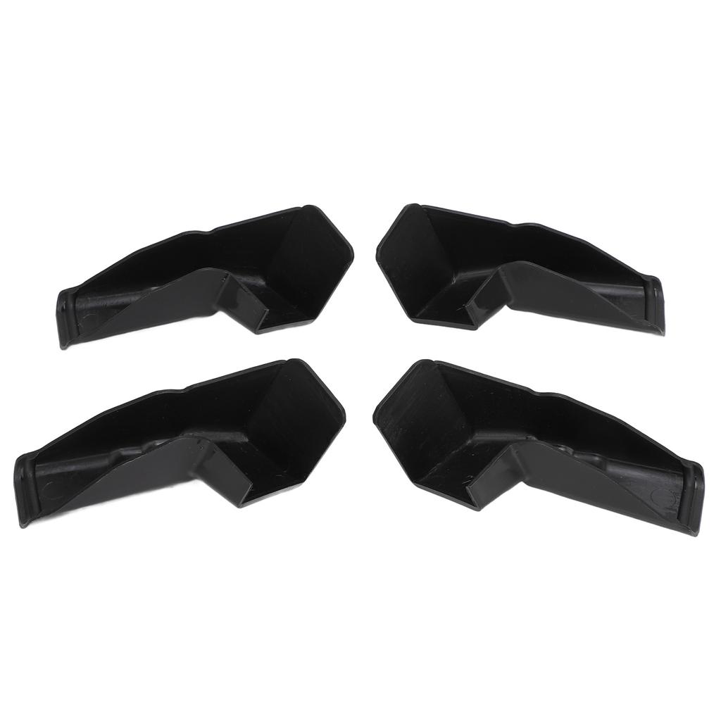 4pcs RV Gutter Spouts Direct Rain Water Away From RV Gutter Extender for Most Motorhomes Black