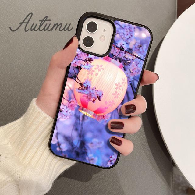 Чехол для телефона с цветком сливы для iPhone 11 12 13 14 Pro Max mini X XR XS SE 2020 6S 7 8 Plus Samsung Galaxy S21 S22 Крышка-накладка