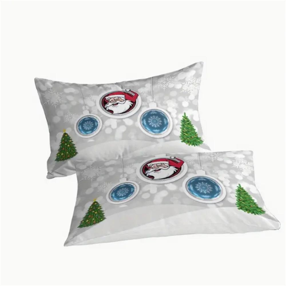 3D Digital Print Christmas Bedding Set 2/3 Piece Duvet Cover Soft Polyester Sheet Set With Zipper Closure Bedding Set