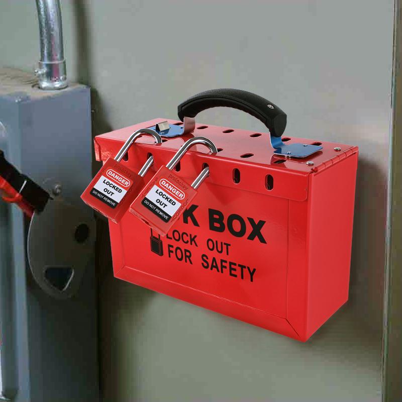 Prolockey Red 12 13 Master Locks Safety Padlock Metal Lockout Box Lockout Tagout Station