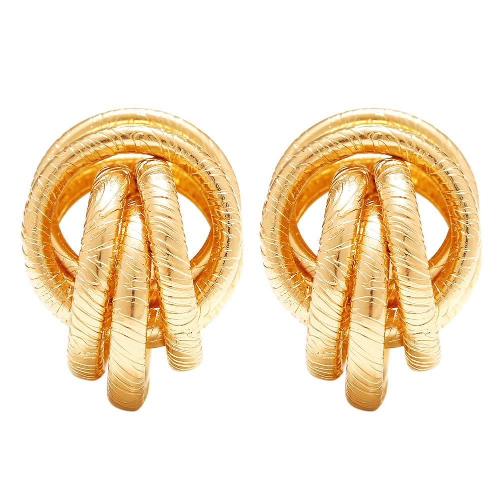 Women Exaggerated Punk Style Geometric Ear Stud Fashion Earrings