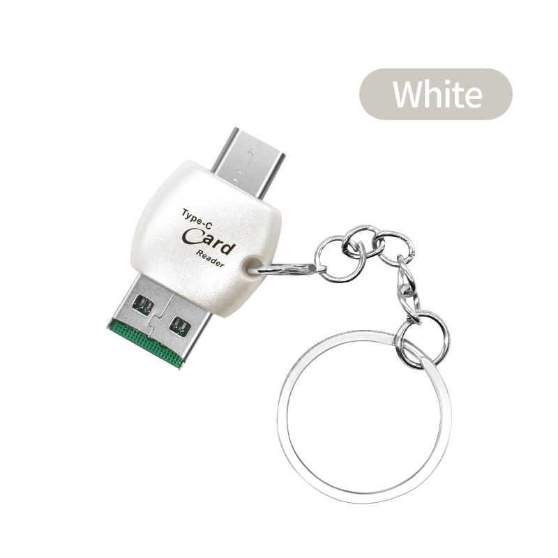 HdoorLink 2 в 1 USB C TF-кардридер Универсальный Type-C OTG высокоскоростной мини-адаптер USB 2.0 для ноутбука, ПК, мобильного телефона