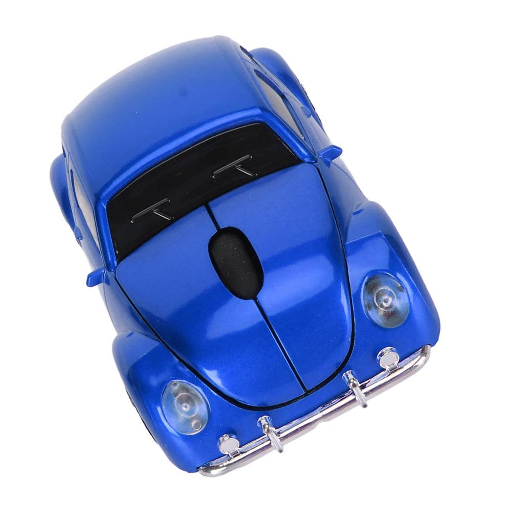 Wireless Classic Car Style Optical Mouse with USB 1600DPI LED Ergonomic Office Mouse for Laptops and Desktop Computers Mouse, 2.4G Receiver, Light,