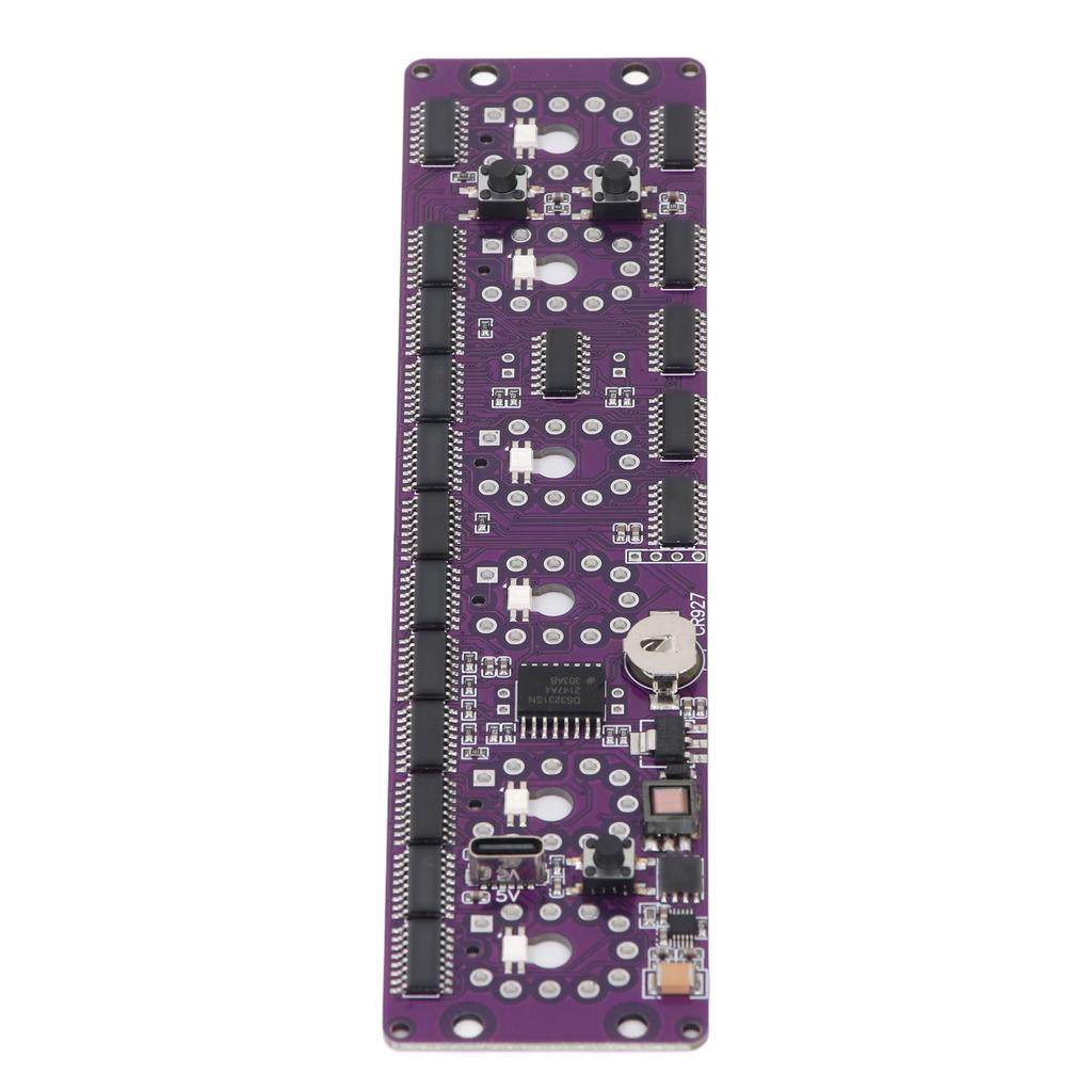 Vintage Nixie Clock Module 12Celsius24 Hour ing Sleep Mode Multiple Color ing Accurate Timekeeping