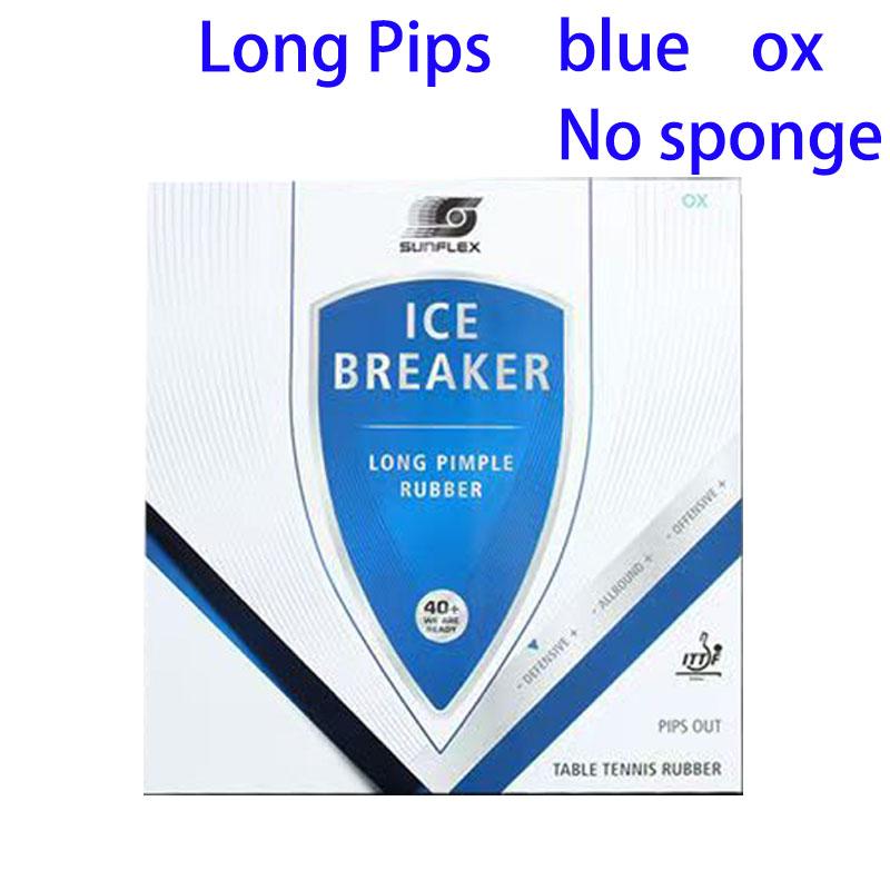 SUNFLEX ICE BREAKER Table Tennis Rubber Long Pimples OX 0.5/1mm Sponge ITTF Approved Ping Pong Rubber Offensive Easy Control