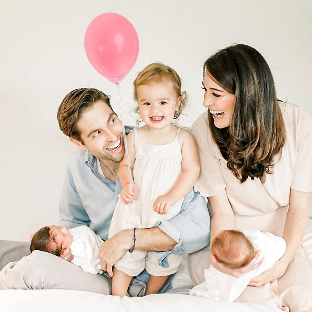 100pcs Transparent Balloon Holder Reusable Multi-Purpose Balloon Display Sticks Durable Balloon Stick and Cup