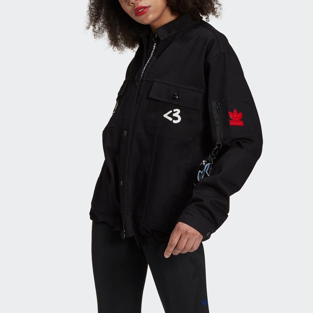adidas Джинсовая куртка Originals Женская Черная H39029