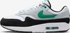 Air Max 1 Sneakers White/pure Platinum/black/stadium Green