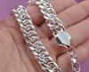100% Authentic 925 Sterling Silver Women Chain Bracelet 10MM Wholesale Fashion Men's Jewelry Silver Men Bracelet