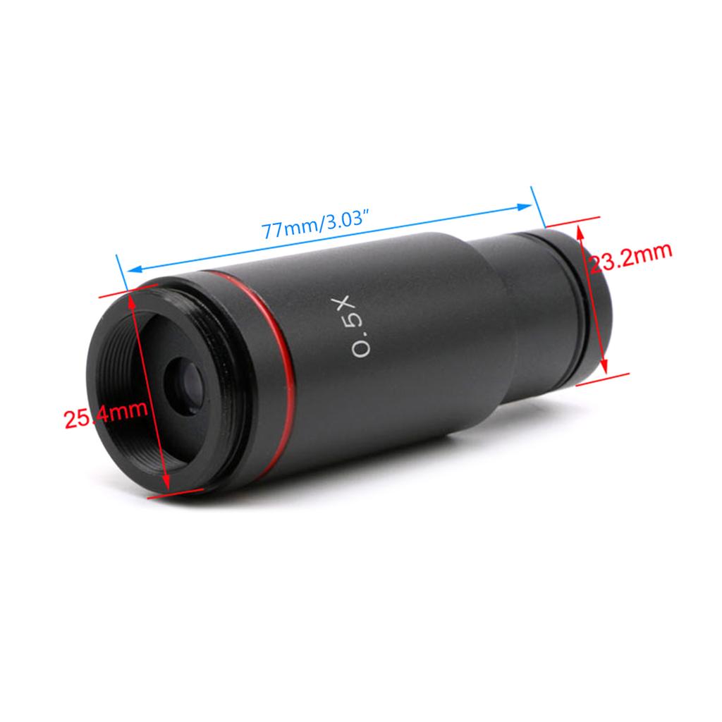 Адаптер для микроскопа 0,5XC, 23,2-миллиметровая электронная линза для окуляра, линза для микроскопа 0,5X, линза для микроскопа с ПЗС-матрицей