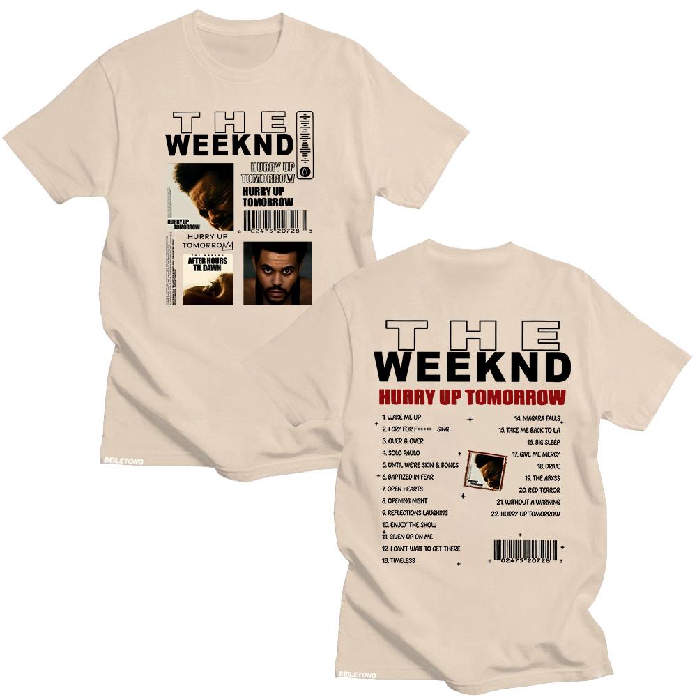 TheWeeknd Album Hurry Up Tomorrow Tshirts Vintage HURRY UP TOMORROW Unisex Funko Pop Clothing Cotton Y2K New Pattern Tshirt