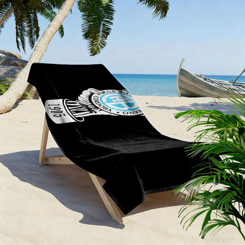 Belgrano Athletic Club Print Beach Towel, Large Soft Quick Dry Towel for Beach Camping Swimming
