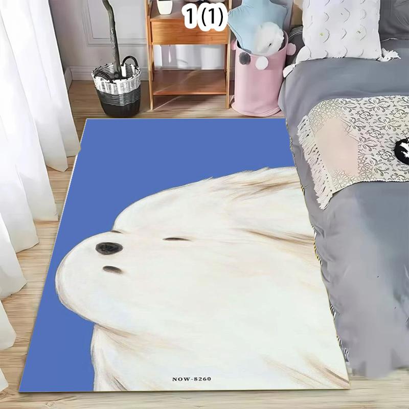 Cartoon Animal Carpet Anti Slip and Absorbent Washable Mat Use in Rooms Living Rooms/outdoors Cute Beagle Pattern Carpets