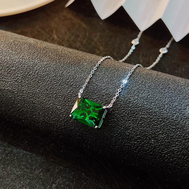 Элегантное темпераментное ожерелье с подвеской, квадратный циркон Aaa, изысканные минималистичные украшения для женщин, свадебная цепочка на ключицу