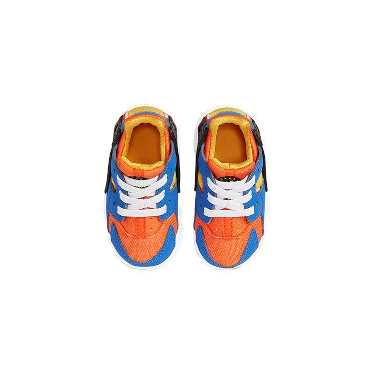 Nike Huarache Run Ретро Нескользящие Амортизирующие Прочные Низкие Кроссовки для Ходьбы Детские кроссовки Синий Оранжевый 704950-421