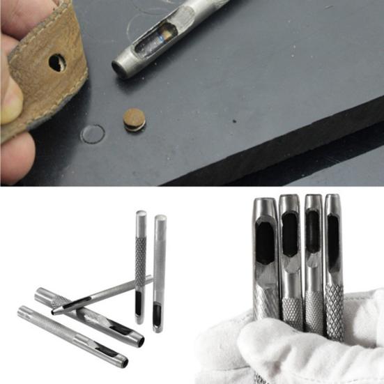 1 шт. 3,5 мм стальной полый кожаный ремень круглый дырокол DIY перфоратор сверлильный инструмент