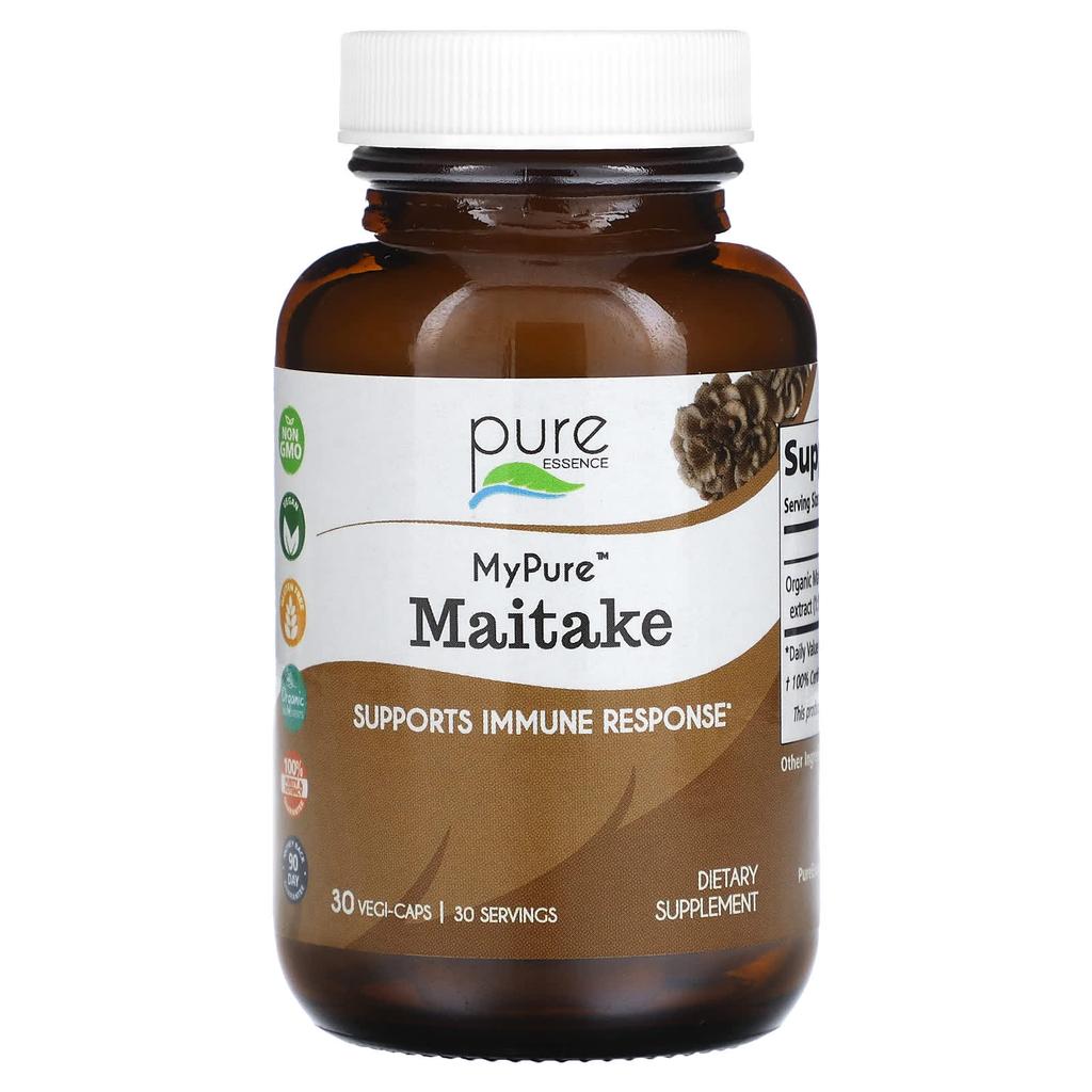Mypure, Грибы, 500 мг, 30 растительных капсул