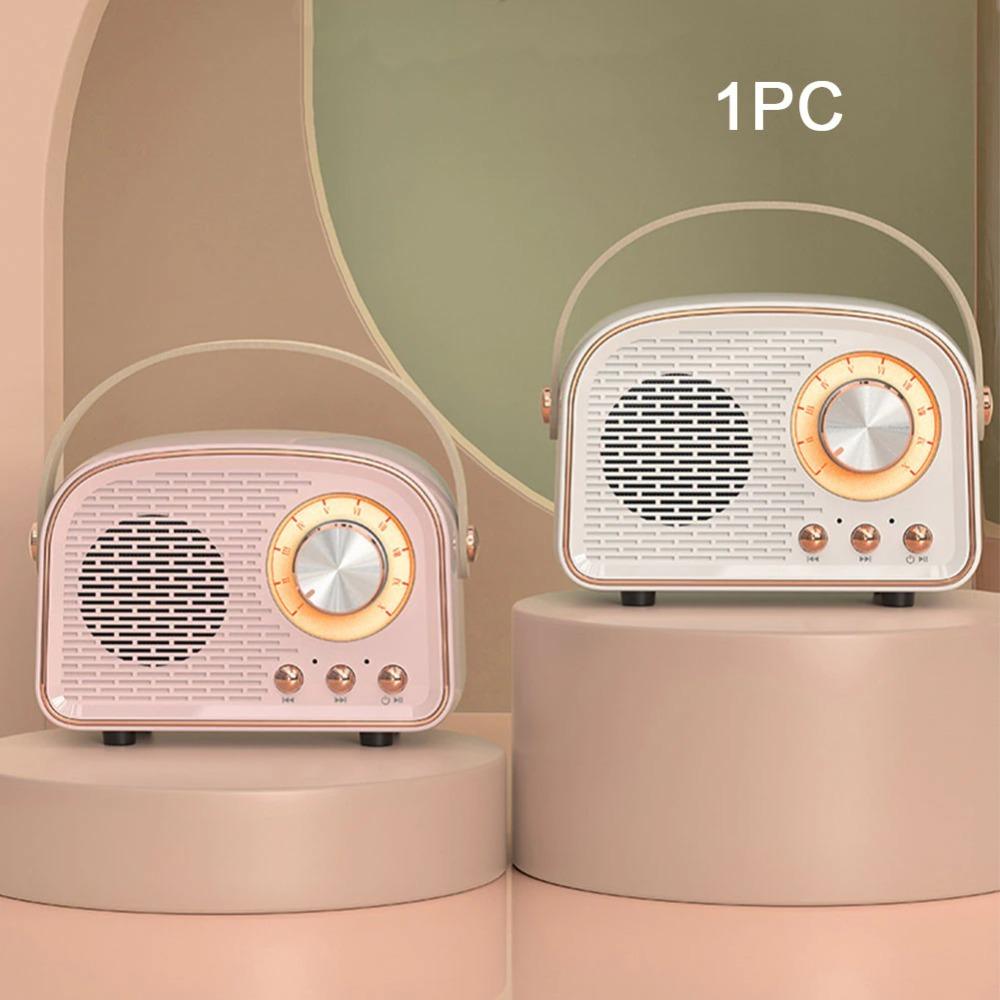 Retro Classical Music FM Receiver Mini Radio Bluetooth-compatible 5.0 Bluetooth Speaker With MIC