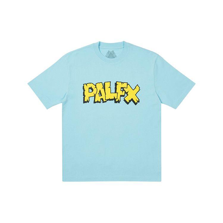 Palace Футболка с коротким рукавом с базовым принтом Alphabet, топы унисекс, синяя P20TS101