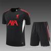 Mens Short Sleeve Soccer Training Jersey Set Adults Kids Liverpool Inter Milan Chelsea Bayern Miami FC