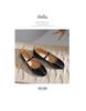 [Top layer cowhide] Spring 2026 round toe flat heel straight strap Mary Jane shoes women's singles shoes women