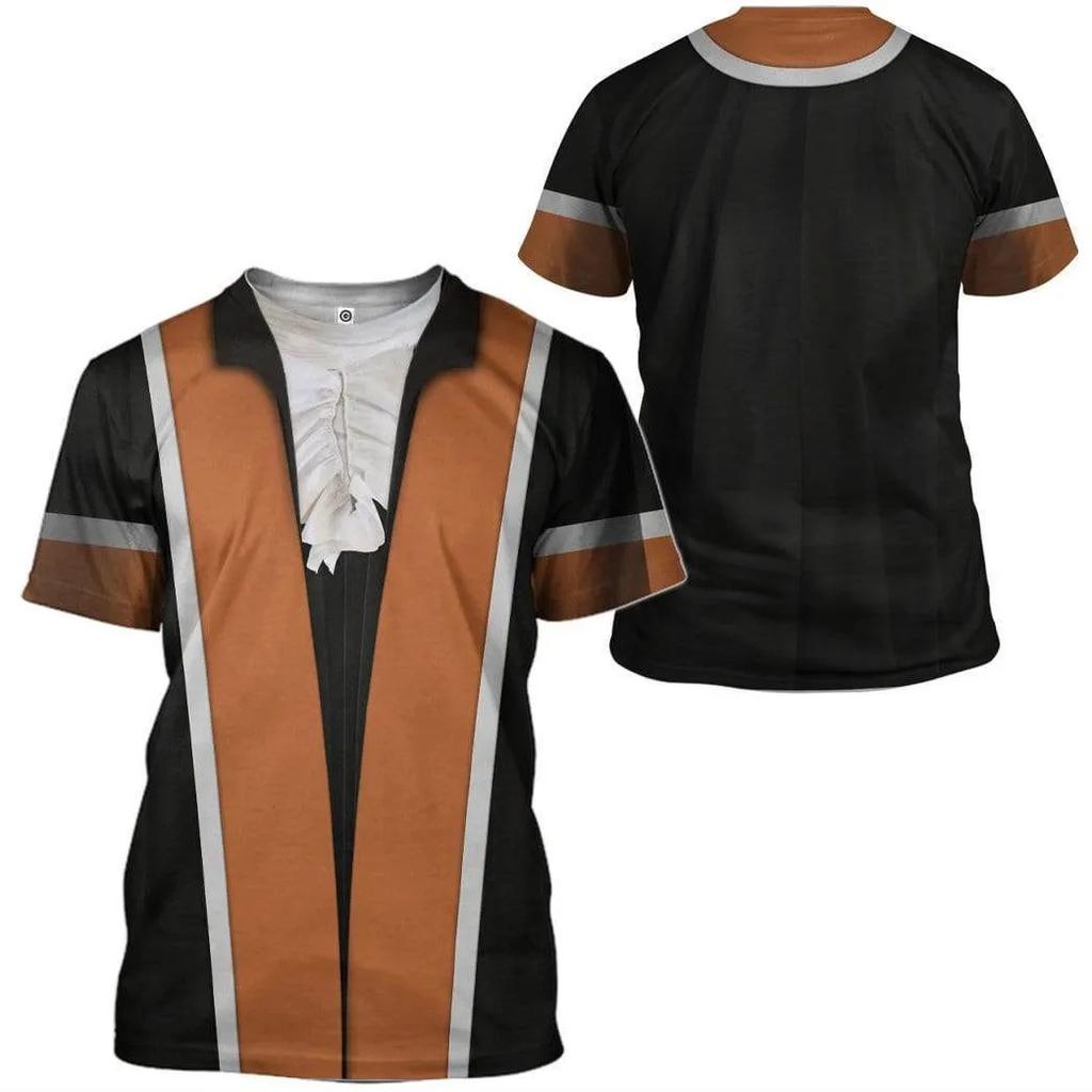 Футболка для мужчин, женщин, мальчиков и девочек, 3D принт, известные исторические деятели, Наполеон Бонапарт, модные топы в стиле милитари