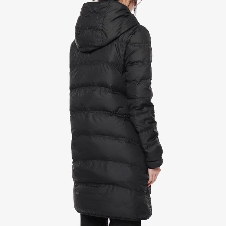 Nike Спортивная одежда Windrunner Двусторонний повседневный пуховик средней длины Женская верхняя одежда Черный 939441-011