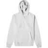 Fleece Drawstring Pullover Hoodie Men Tops Grey CD6393-050