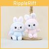 Cute Bunny Cartoon Plush Doll Soft Material Charming Keychain Gift Accessory