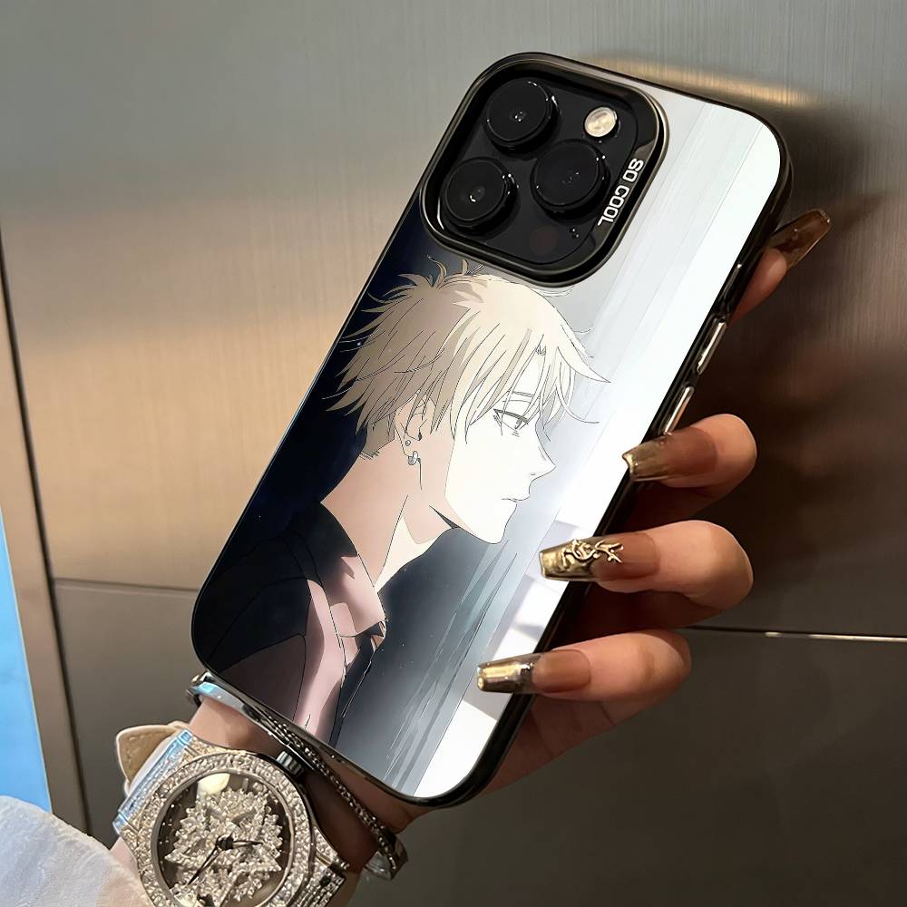 Чехол для телефона T-Tsumugi-Rintaro для iPhone 17, 16, 15, 14, 13, 12, 11 Plus Pro Max Цветной Серебристый Чехол для телефона
