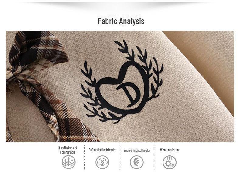 Костюм для школьной формы с юбкой в клетку на весну/осень для девочек - шикарный повседневный комплект из двух предметов в стиле JK