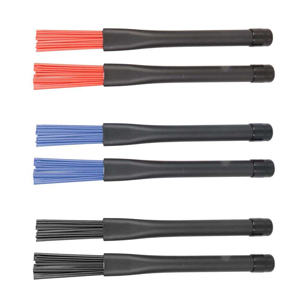 2 шт. выдвижные барабанные щетки профессиональные нейлоновые барабанные щетки набор с резиновыми ручками для рок-группы 