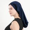 100% Pure Mulberry Silk Sleep Cap Women Long Brim Ruffled Edge Breathable Hair Protection Hat In Multiple Colors