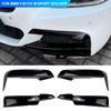 For BMW F30 F31 M Sport 2012-2019 Front Bumper Lip Splitter Canards Spoiler 1Pair Car Fog Lamp Eyebrow Frame Cover Grille